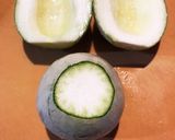 美味い！摘果メロンで冷やしサラダうどん作り方1写真