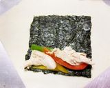 海苔とチーズのカラフル春巻き作り方4写真
