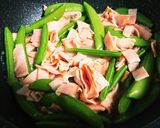 スナップえんどうとベーコンのバター炒め作り方3写真