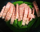 スナップえんどうとベーコンのバター炒め作り方2写真