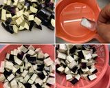 茄子入りミートソースの スパゲティー作り方3写真