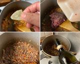 茄子入りミートソースの スパゲティー作り方6写真