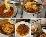 茄子入りミートソースの スパゲティー作り方11写真