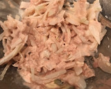 簡単　たっぷりチーズの油揚げピザ作り方2写真