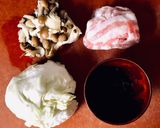 キャベツと豚肉の青唐醤油炒め作り方1写真