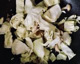 キャベツと豚肉の青唐醤油炒め作り方4写真