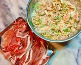 No2548肉巻き海老かき揚げとろろタレ作り方1写真