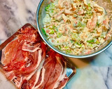 No2548肉巻き海老かき揚げとろろタレ作り方1写真