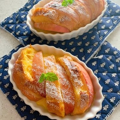 りんごフレンチトースト by JuJuKueche 【クックパッド】 簡単