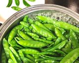 絹さやの冷たいスープ作り方1写真