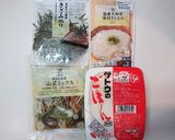パックご飯で作る「山菜とろろご飯」作り方1写真