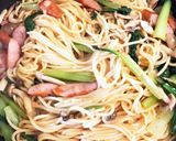 きのこと小松菜のパスタ作り方4写真