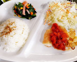小松菜とハムと彩り野菜のバター醤油炒め作り方4写真