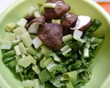簡単！銀鮭と椎茸の白味噌汁作り方2写真