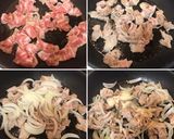 簡単♡ほうれん草と豚肉の塩焼きそば作り方2写真