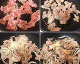 簡単♡ほうれん草と豚肉の塩焼きそば作り方2写真