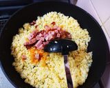 簡単！ラーメンの共に焼豚入りパラパラ炒飯作り方9写真