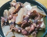 簡単★こんにゃくとホタルイカの煮物！作り方5写真