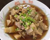雑な男の料理！竹の子と鶏肉の煮物作り方4写真