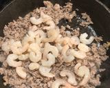大葉入り！挽肉とエビで鶏ガラ豆腐作り方3写真