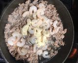大葉入り！挽肉とエビで鶏ガラ豆腐作り方4写真