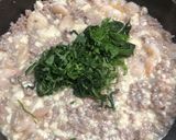 大葉入り！挽肉とエビで鶏ガラ豆腐作り方7写真