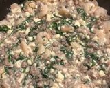 大葉入り！挽肉とエビで鶏ガラ豆腐作り方8写真
