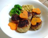 犬用♡野菜と卵のハンバーグプレート作り方9写真