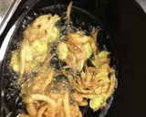 空豆と新玉ねぎと小エビのかき揚げ作り方6写真