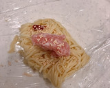 レンジで簡単2分、焼きそばで、まぜそば！作り方1写真
