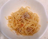 レンジで簡単2分、焼きそばで、まぜそば！作り方3写真
