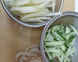 セロリといかくんとキュウリのサラダ作り方1写真