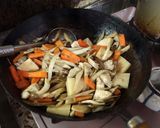 緑映える菜の花と五目炊き込みのご飯作り方1写真