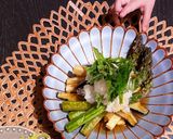 旬野菜！アスパラ、茄子、山芋の揚げ浸し作り方7写真