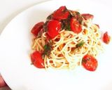ランチで人気者！焼きトマトの冷製パスタ作り方4写真