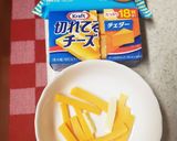 スナップエンドウとチーズのサンド作り方3写真
