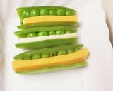 スナップエンドウとチーズのサンド作り方5写真
