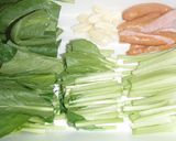 ウインナと青菜の炒め♪中華風♪作り方1写真
