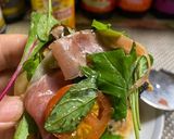 パルマ産生ハムと 野菜サラダのピッツア作り方9写真