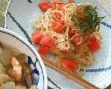 オリーブオイルとトマトでつるん☆冷たいパスタそうめん作り方6写真