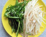 ピーマンとえのきの酢の物♪作り方1写真