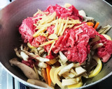 筍と牛肉とキノコのしぐれ煮風作り方3写真