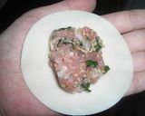 変わり餃子①　♪豚こまと青じそ編作り方3写真