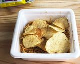 カップ焼そばのり塩ポテト作り方2写真
