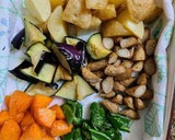 皮まで丸ごと揚げ野菜の豚味噌炒め作り方5写真