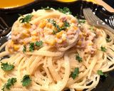 1人暮らしの簡単タラコクリームパスタ作り方5写真