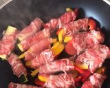 ズッキーニとパブリカの肉巻き作り方3写真