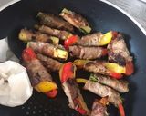 ズッキーニとパブリカの肉巻き作り方4写真