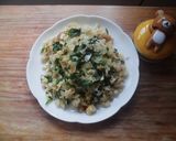 レタスの外葉のチャーハン♪作り方4写真