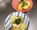 ほくほく新じゃが☆クリームチーズ酒盗乗せ作り方6写真